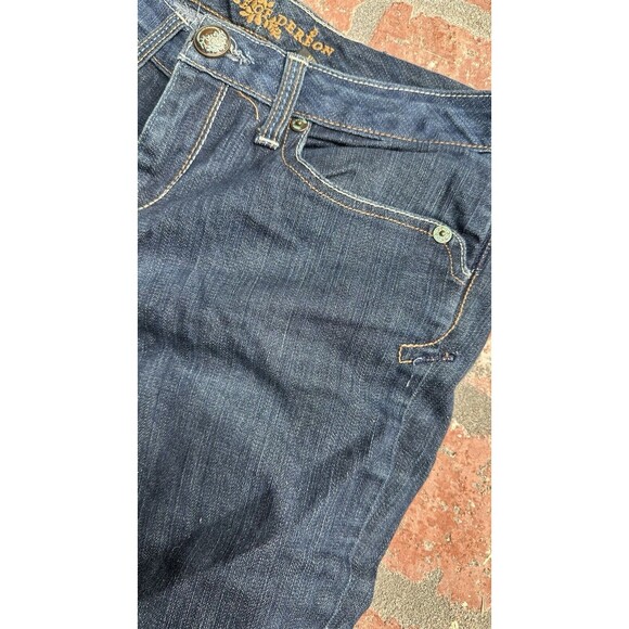 Beyonce House of Dereon Women's Jeans Hip Hop Size 2YK Vintage Grunge embroidere - Picture 5 of 12